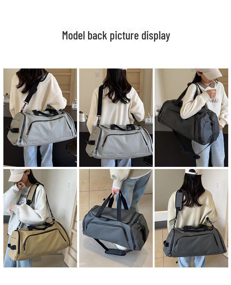 Большая вместительная дорожная сумка-тележка унисекс и сумка для фитнеса с плечевым ремнем