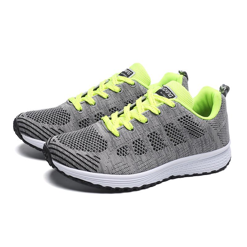 Кроссовки Fly Woven Mesh Fabric Adhesive Shoes, легкие, с круглым носком, для пар, для бега и отдыха