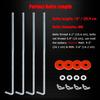 Ampper Battery Hold Down Clamp, Stainless Steel J Hook Battery Hold Down Bracket Bolts (2 Sets, Bolt Length 10 in)