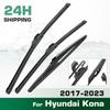 For Hyundai Kona 2017-2023 2018 2019 2020 2021 2022 Wiper Front & Rear Wiper Blades Windshield Windscreen Window 26"+16"+12