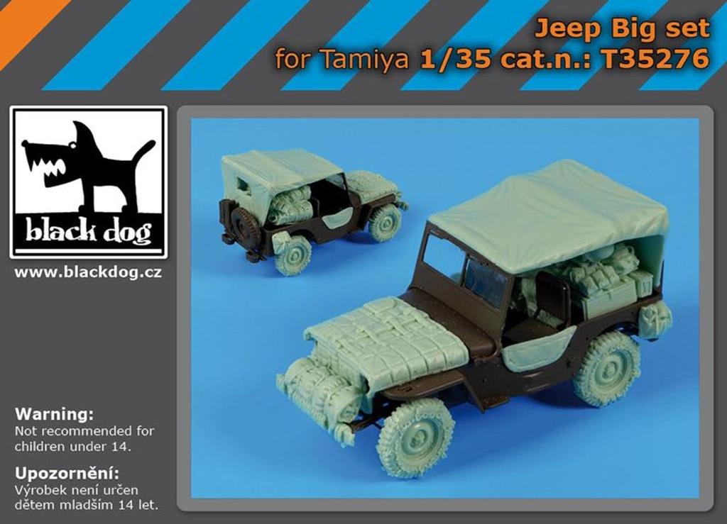 Black Dog Американский грузовой автомобиль тонна большой набор смоляные военные детали HAUT35276 1/35 1/4 (для Тамии) (бак)