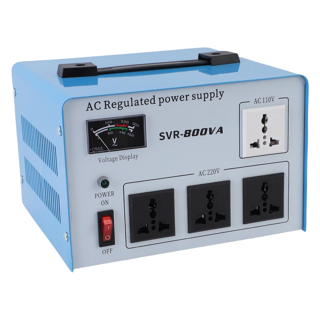 800 Вт Автоматический регулятор напряжения Однофазный стабилизатор напряжения для компьютеров смартфонов фотооборудования 160