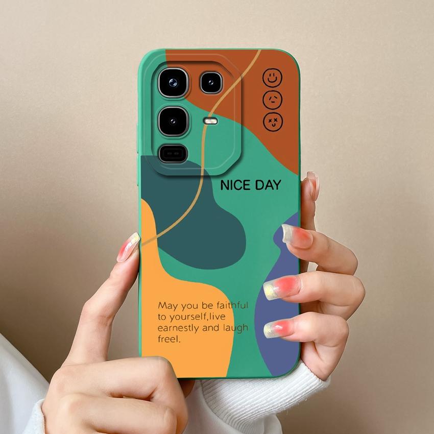 Чехол-накладка для Infinix Note 50 Pro Plus 50S 50X Красивый клетчатый узор Мягкий жидкий силикон Высококачественная защитная пленка для экрана для Infinix Противоударный чехол
