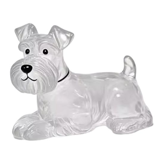 Dog Hair Collector Keychain Memorial Storage Keychain Dog Shape Charm Box Transparent Pet Fur