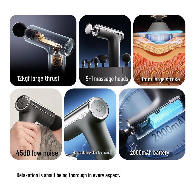 SKG F1MAX Percussion Massager CN plug (adapter included)