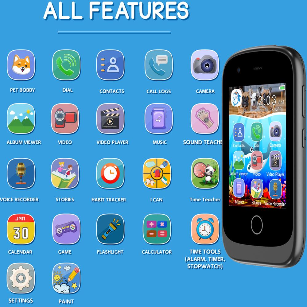 Детские умные часы SOS 2G Звонки Телефон Часы 17 Игр Двойные камеры Фотосъемка Видео Запись Музыка Воспроизведение Калькулятор Аудиокнига