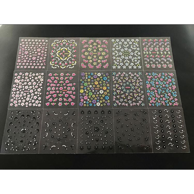 3D наклейки для ногтей бабочка цветочный узор буквы наклейки для маникюра DIY наклейки для маникюра