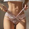 Women Sexy Lingerie G String Lace Panties Underwear Femal Low-waist Ultrathin Transparent Temptation Hollow-out Ntimates