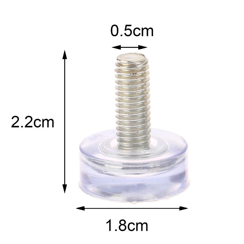 10 шт. прозрачная железная пластиковая мебель стол стул ножки регулируемые выравнивающие скользящие накладки M6 M8 винты в противоскользящих накладках для ног