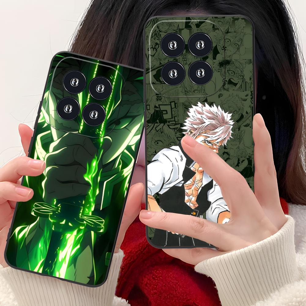 Чехол для телефона Demon Slayer Sanemi для Xiaomi 15 14 13 12 Mi 11 T Ultra Lite Pro S X 5G Цветной Защитный Роскошный Чехол Красивый