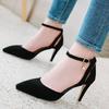 Классические женские туфли-лодочки на высоком каблуке Мода Элегантный ремешок Острый носок Черный Зеленый Розовый На каблуке Офис Вечеринка Свадебные туфли Леди