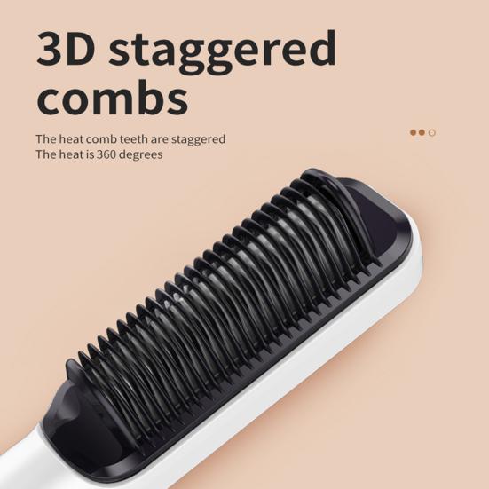 Щипцы для завивки двойного назначения Портативный быстрый нагрев Изолирующий слой Интеллектуальный контроль температуры Красота Инструмент Универсальная электрическая расческа для выпрямления волос