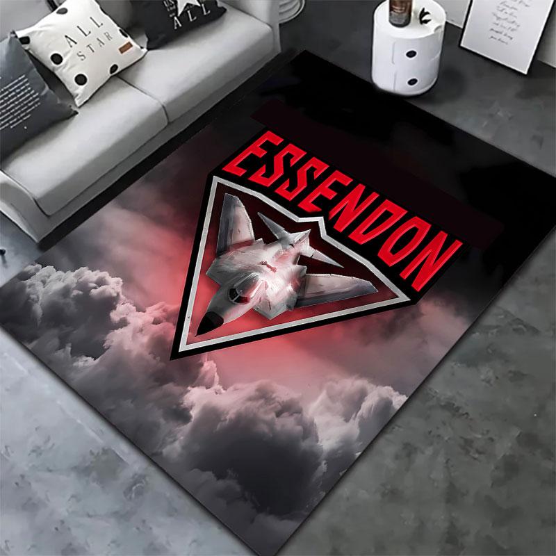 Essendon Football Club Carpet Rug for Living Room Bedroom Home Sofa Decoration,Kids play Non-slip Floor Mat
