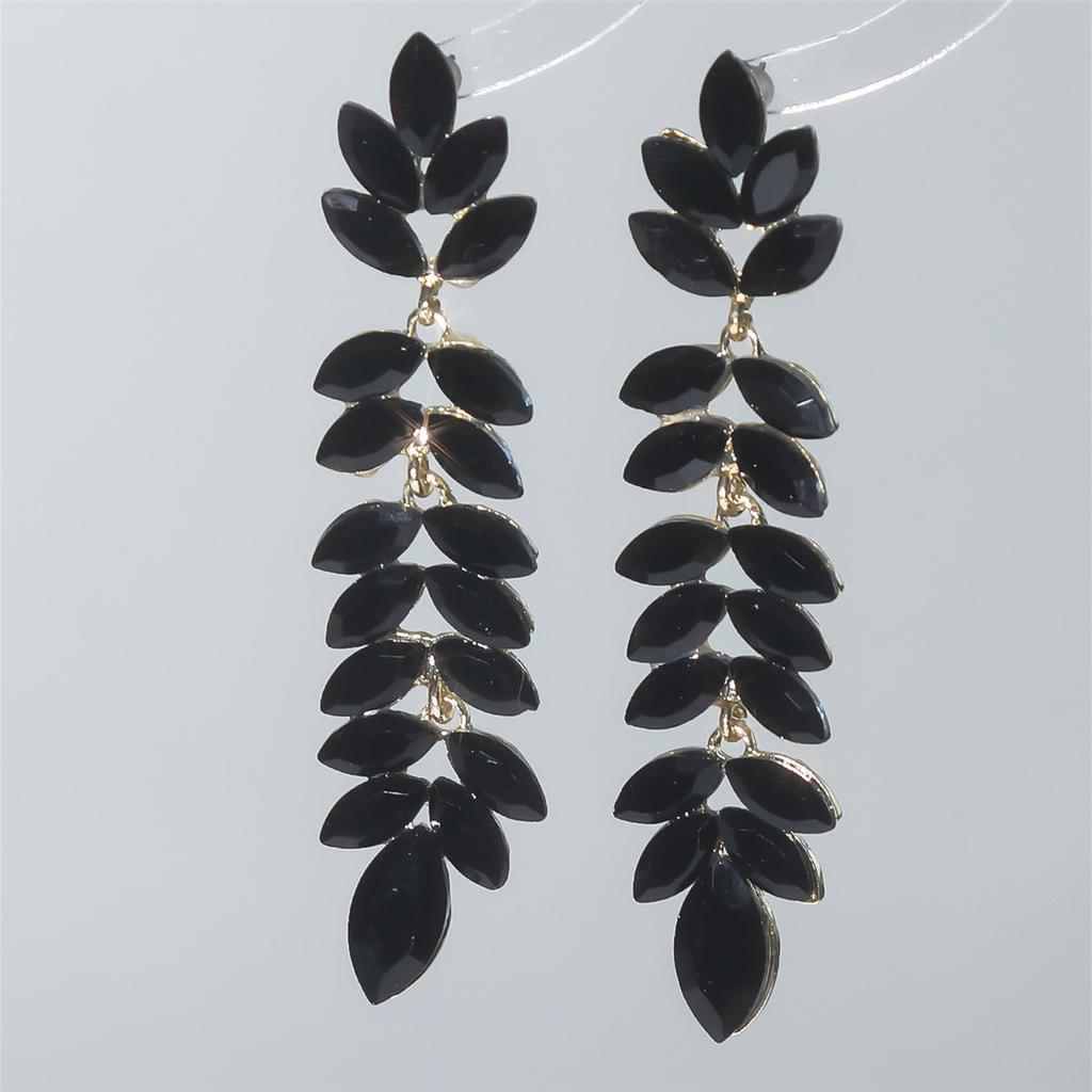 Fashion Colored Glass Rhinestone Long Earrings Women, Luxury Stud Earrings, Ear Jewelry Earrings