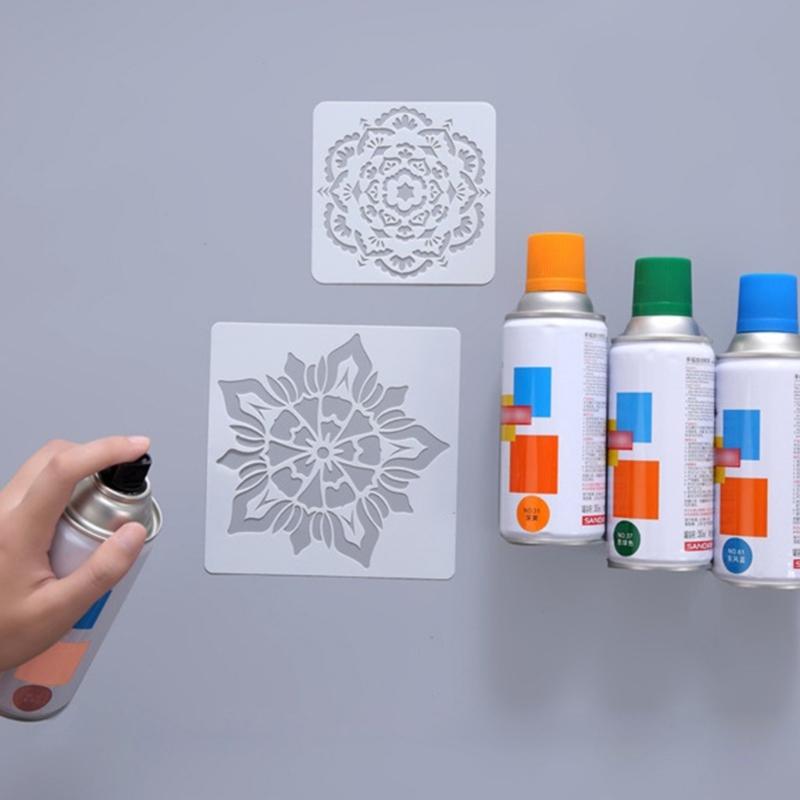 Versatile Mandalas Design Stencils For Artistic Expression Decoration Projects PET Templates With Precise Cutout Shapes