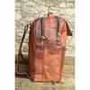 Leather Extra Large Bag Backpack Rucksack Vintage Messenger Goat Laptop Brown