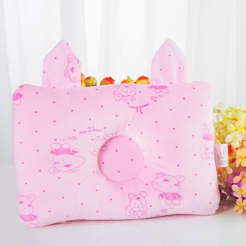 Newborn Baby Baby Pillow Baby Pillow Anti-biased Head Shaping Pillow Pure Cotton Diamond Velvet Pillow
