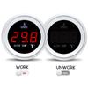 2'' 52mm Water Temperature Gauge 0-120℃ Car Digital Meter LED Display 9-36V with 1/8NPT Temperature Sensor Warning Alarm