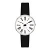 ARNE JACOBSEN ROMAN 53300-1401 Watch, White, Leather Strap, 30mm, Nordic Design, Water Resistant (Quiet Design with No Second Hand), Model Number: 533