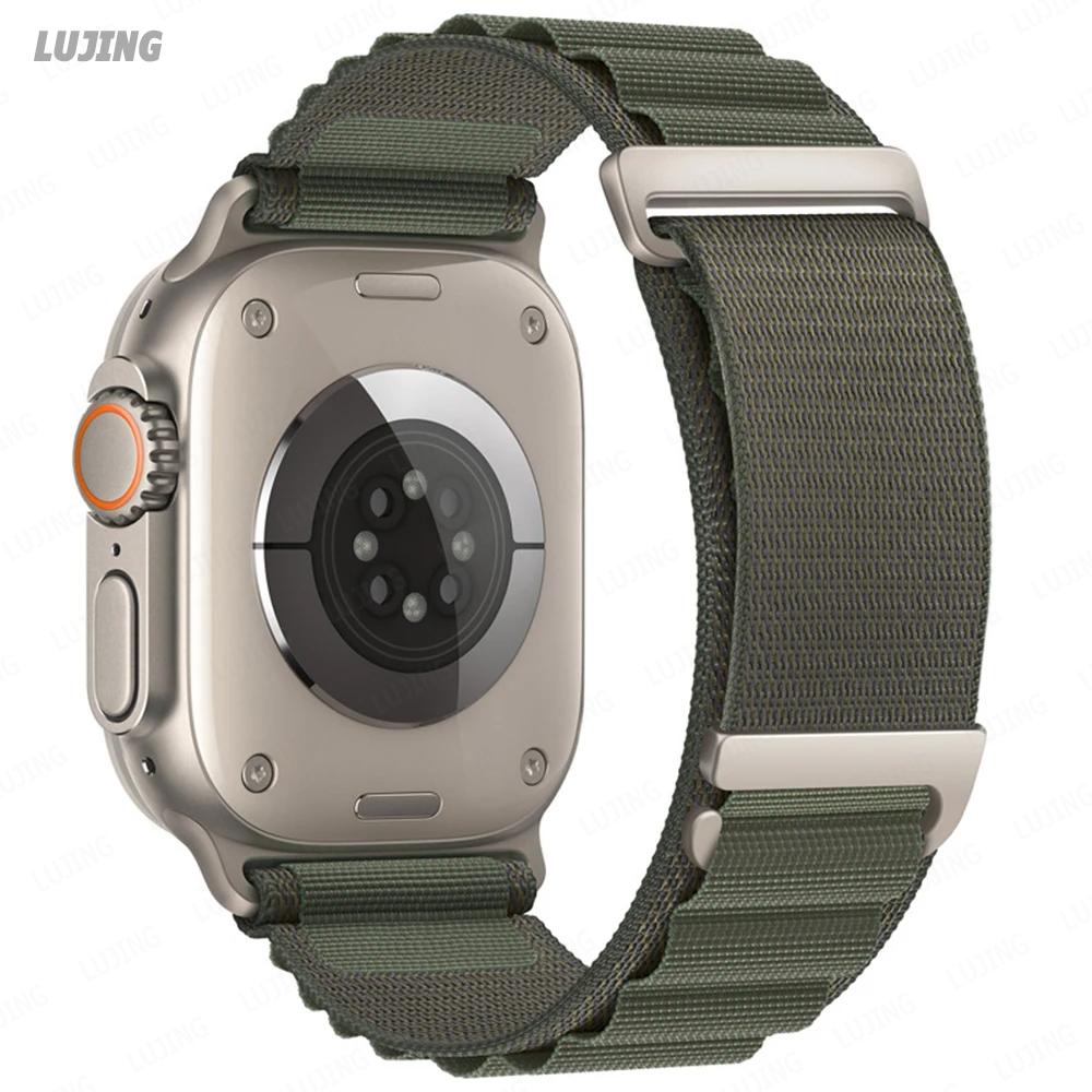 Ремешок Alpine Loop для Apple Watch Ultra 2, 49 мм, 45 мм, 44 мм, 42 мм, 41 мм, 38 мм, 40 мм, нейлоновый браслет для Iwatch Series 8, 9, 7, 3 SE, 6, 5