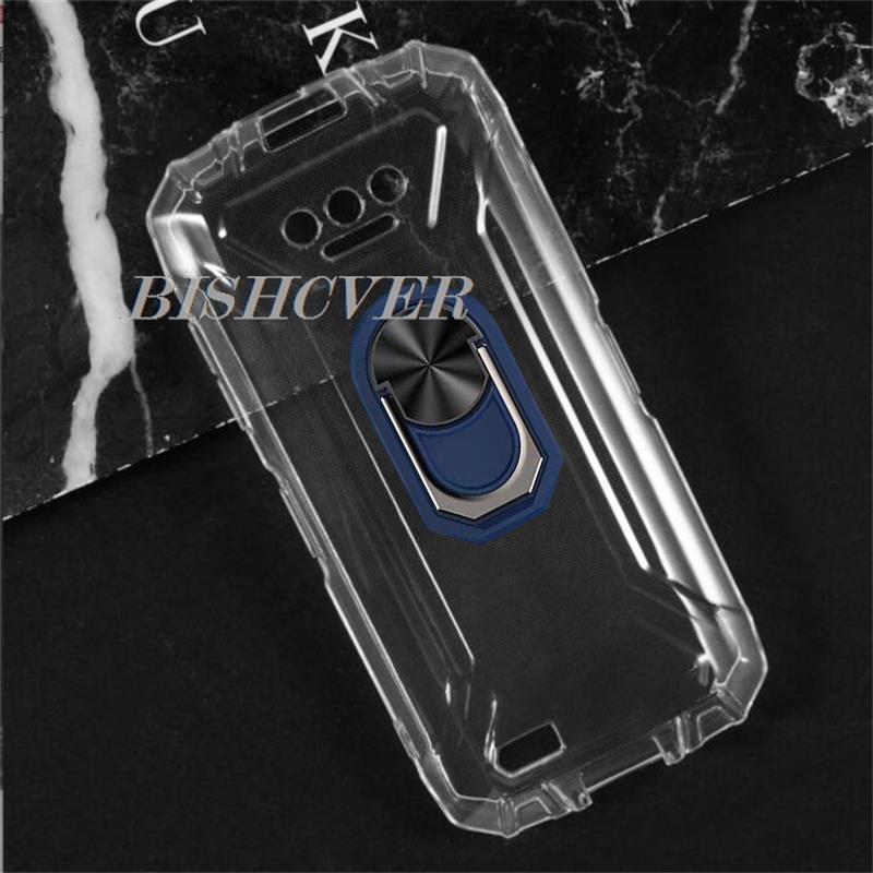 For Doogee S41T S41 Plus Max Pro S41Plus S41Pro 5.45" Back Ring Holder Bracket Phone Case Smartphone TPU Soft Silicone Cover