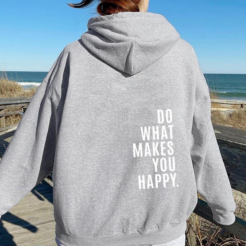 Women's Fleece-Lined Hoodie with Kangaroo Pocket, Lettering, and Abstract Color Block Design, 2025