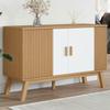 VidaXL Buffet, Storage Cabinet with Legs, Storage Cupboard, Living Room Interior Organizer, Modern, White and Brown 358611