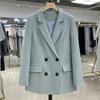 Fashionable Street Style Coat Notched Long Sleeve Office Lady Blazers