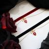 Y2K Готический Красное Сердце Крест Бант Кисточка Цепочка Подвеска Бархатный Чокер Ожерелье Для Женщин Девушек Рождественские Хэллоуин Аксессуары
