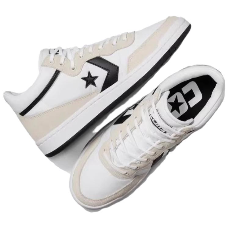 Converse Fastbreak Pro Mid White Black Egret Unisex Sneakers A09868C
