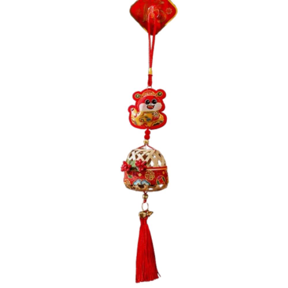 Creative Spring Festival Decoration Pendant Reusable New Year Ornaments Red Lantern String Home