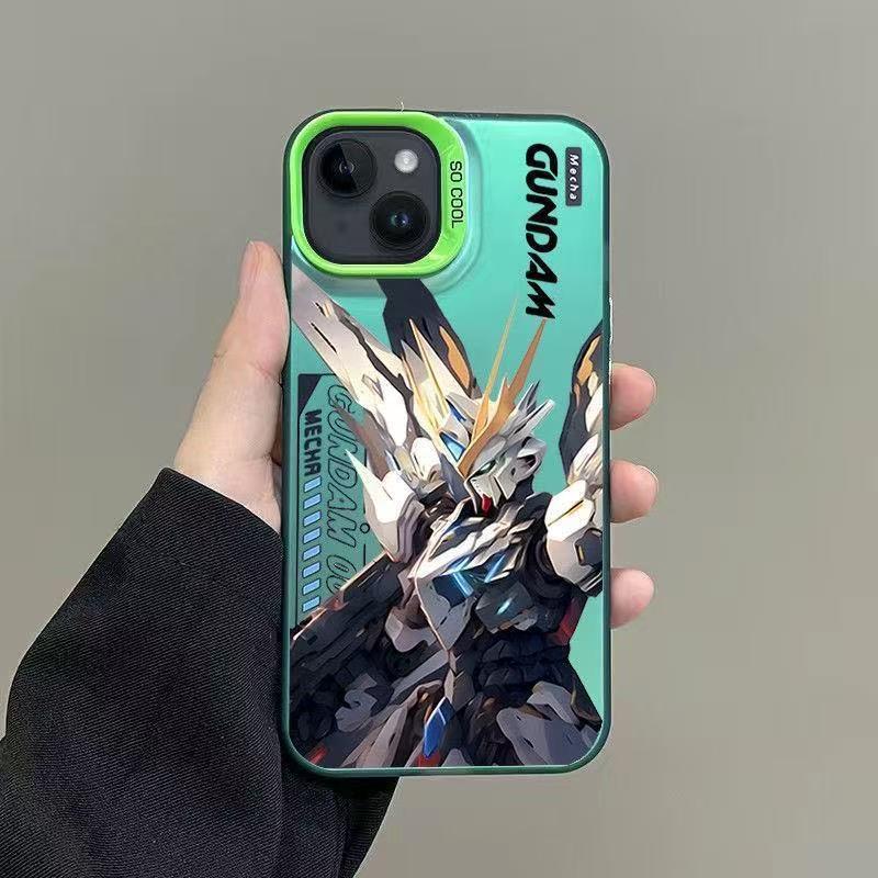 iPhone 17 Pro Max/16/15/14 Case: Zero Type Gundam-Inspired Energetic Design (Japanese/Korean Style)