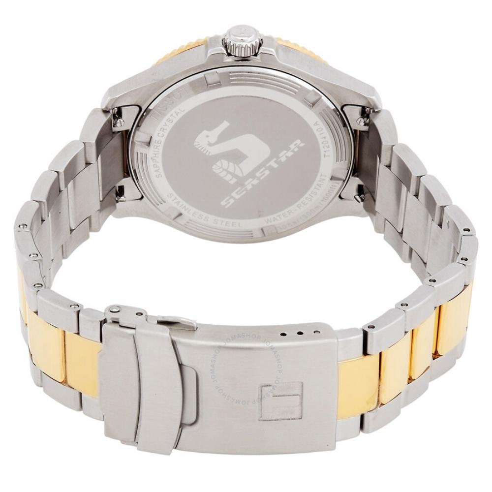 Tissot T SporT кварцевые Мужские часы с черным циферблатом T120.410.22.051.00