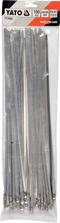 Stainless steel clamps 4.6x350mm100pcs YT-70564 YATO