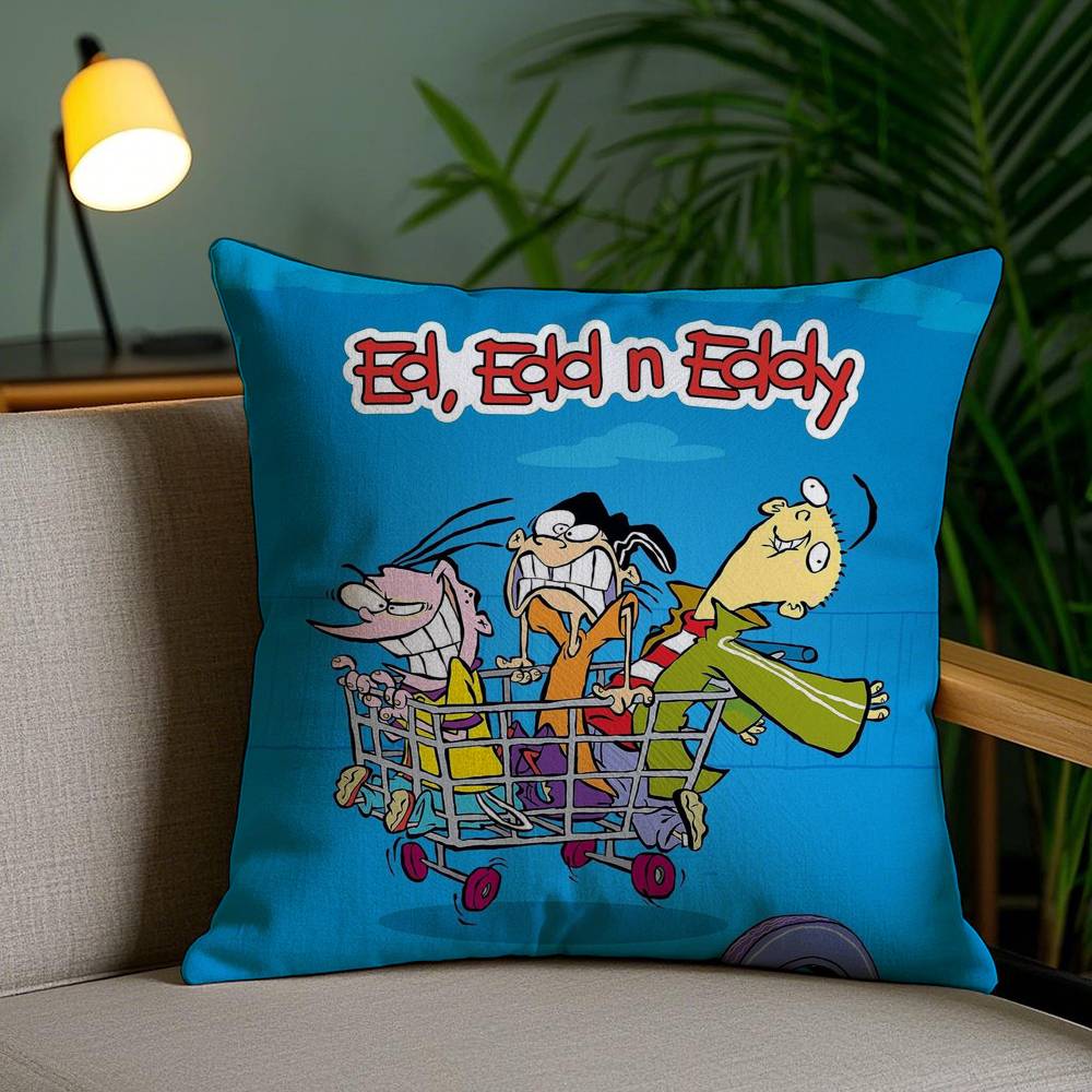 Наволочка E-Ed Edd N Eddy для дома, общежития, спинки стула, короткий плюш, двусторонняя печать, подушка для офисного сна