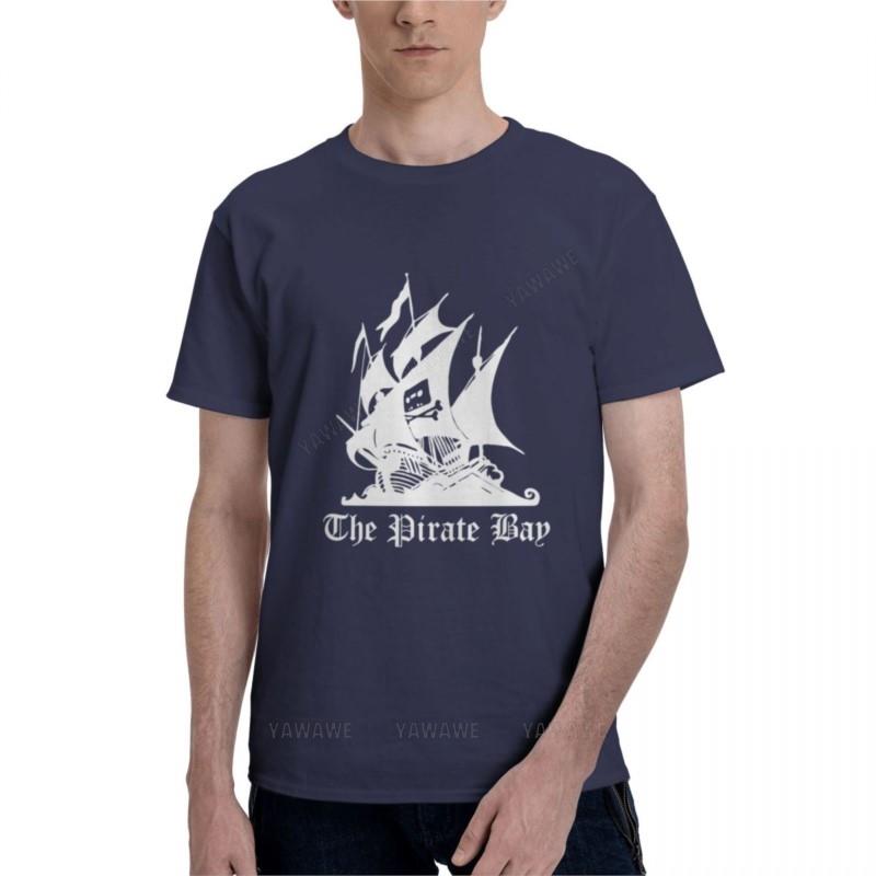 Футболки мужские из хлопка Футболка The Pirate Bay Essential Футболки мужские высокие Футболки с коротким рукавом и фирменными футболками для мужчин