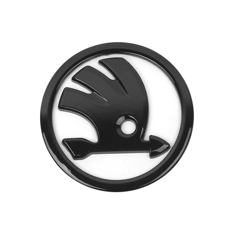 DDWO5 Car Front Hood Emblem Decoration Rear Trunk Badge For Skoda Octavia A5 A7 Fabia MK2 MK3 Superb Kamiq Rapid Yeti Citigo S Kodiak