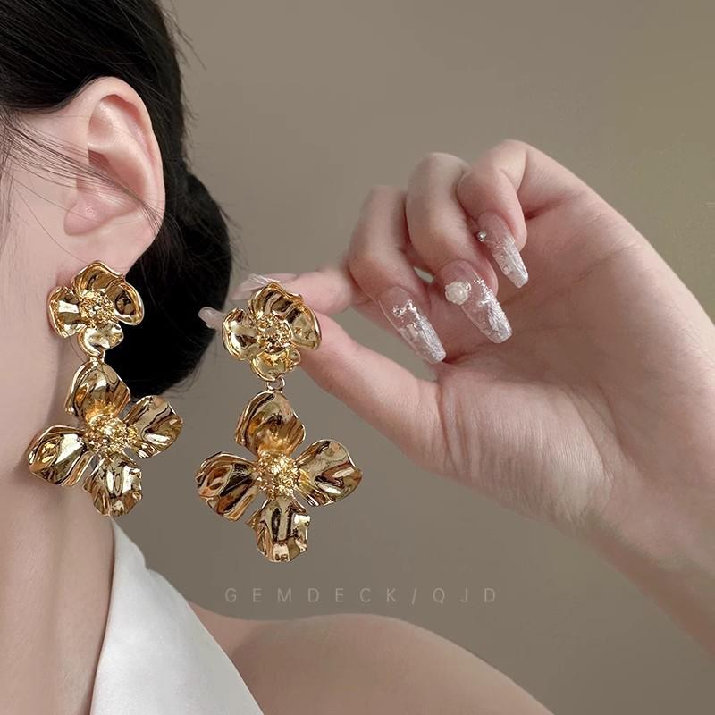 Роскошные европейские и американские серьги-пусеты с бриллиантовой кисточкой для вечеров и вечеринок