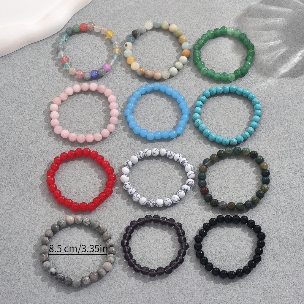 Модная цепочка, набор браслетов с дизайном из натуральных камней, индивидуальная геометрия, высококачественный браслет, плетеный браслет.