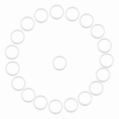 20 шт. Безопасные силиконовые уплотнительные кольца Клипсы-держатели для цепочки пустышки-соски для младенца Белые