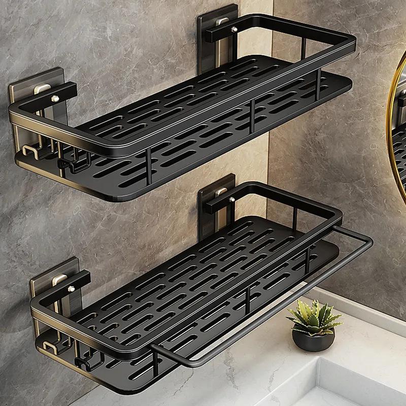 Bathroom Organizer Rack Punch-free Wall Mounted Triangle Storage Rack Corner Shelf Wall Soap Holder