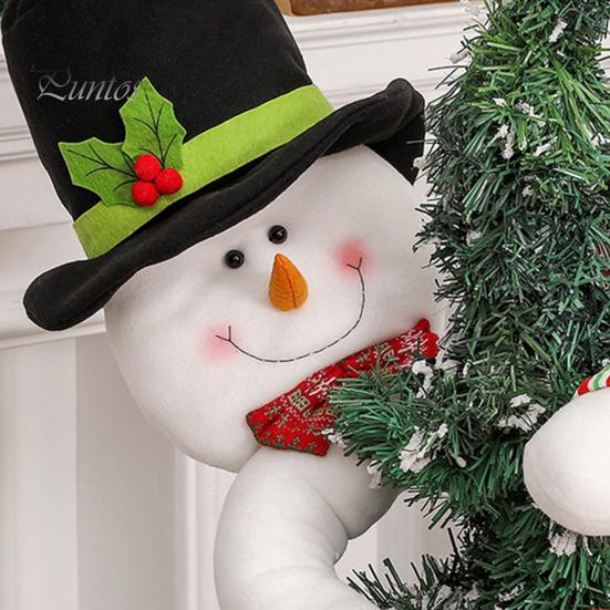 Украшение рождественской елки Санта-Клаус Снеговик плюшевые куклы с длинной рукой Рождественское украшение для теплой праздничной атмосферы