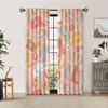 2PCS Digital Print Curtains Western Cowboy Boots Hat Cactus Rod Pocket