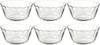 Набор из 6 термостойких стеклянных стаканчиков для заварного крема iwaki 180 мл BC463