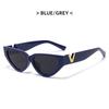 Luxury Glamour Women Brand Sunglasses Fashion V Designer Glasses Cat Eye Stylish Ladies Eyewear Uv400