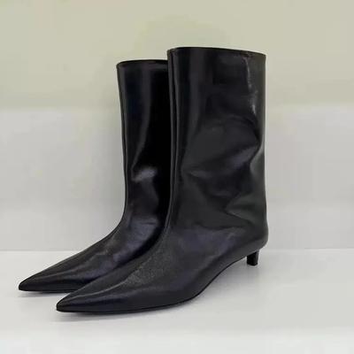 Модный дизайнер Женские ботильоны Модные квадратные низкие каблуки Танцевальная вечеринка Выпускные туфли Женские лаконичные слипоны Короткие ботильоны