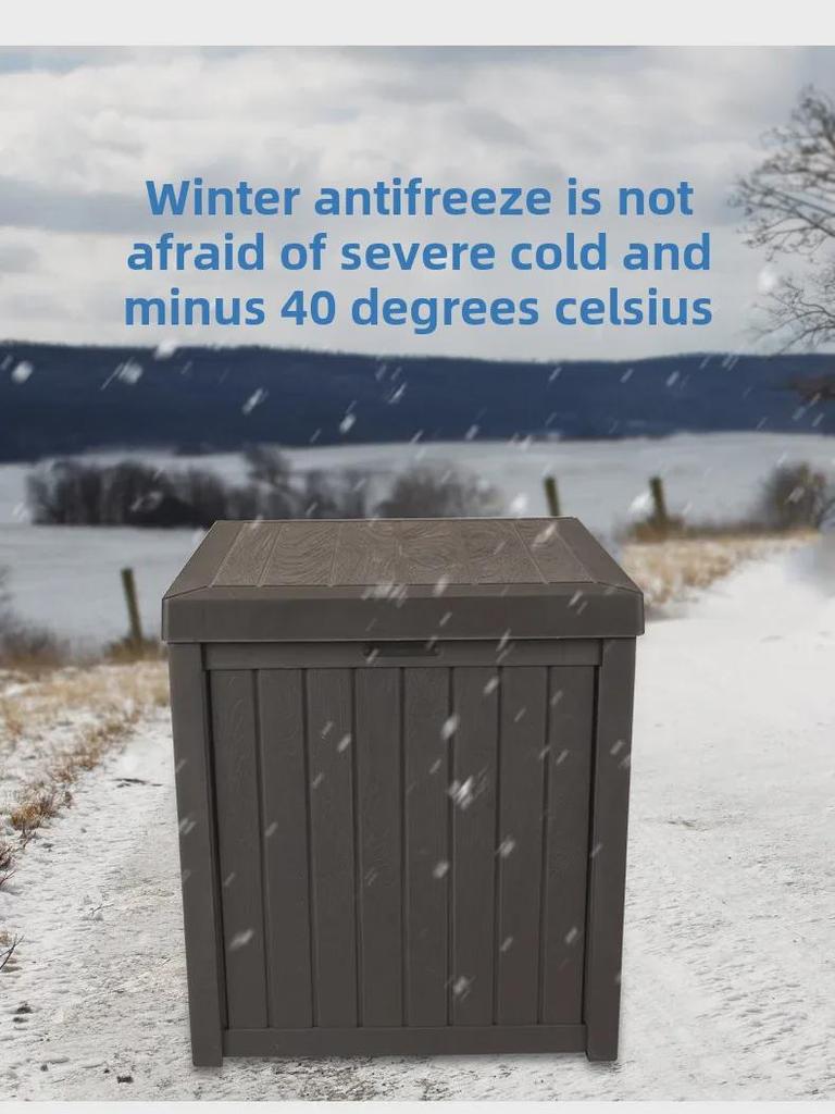 Шкаф для хранения вещей в саду: Водонепроницаемый и солнцезащитный ящик-перекидной верх для использования во дворе семьей на вилле