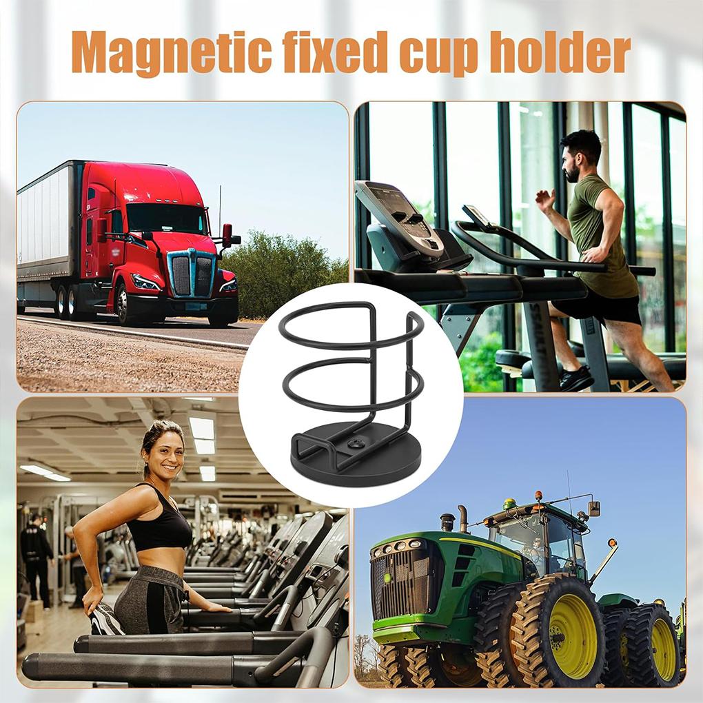 Magnetic Cup Holder Magnetic Cup caddie Beverage Rubber Strong Adsorption Durable Used for Treadmills Cars Buses