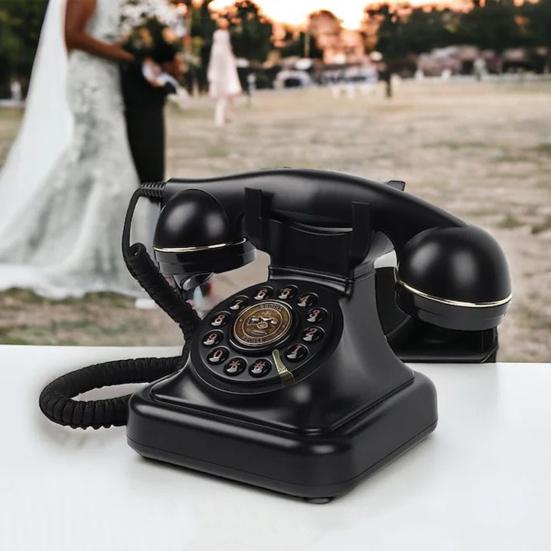Ретро проводной телефон гостевая книга простая в использовании свадебный телефон гостевая книга классика