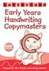 Книга Early Years Handwriting Copymasters